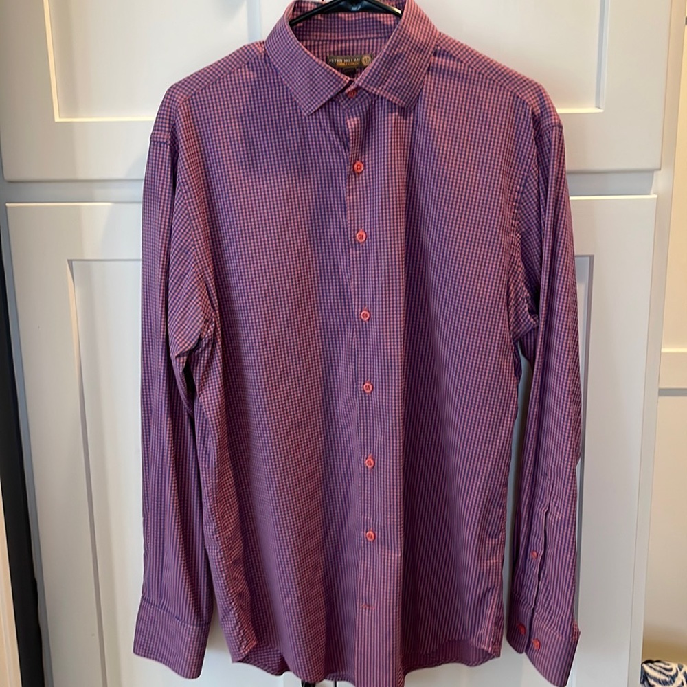 Peter Millar Mensa size M button up. 3 way stretch material.